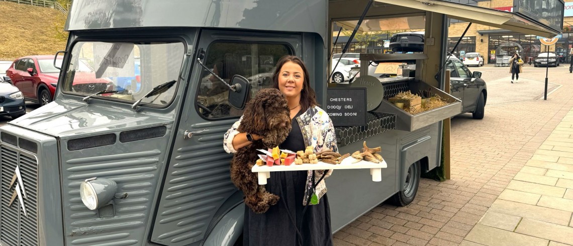 Dog owner inspired by her canine friend Chester to launch doggy deli at Fox Valley 