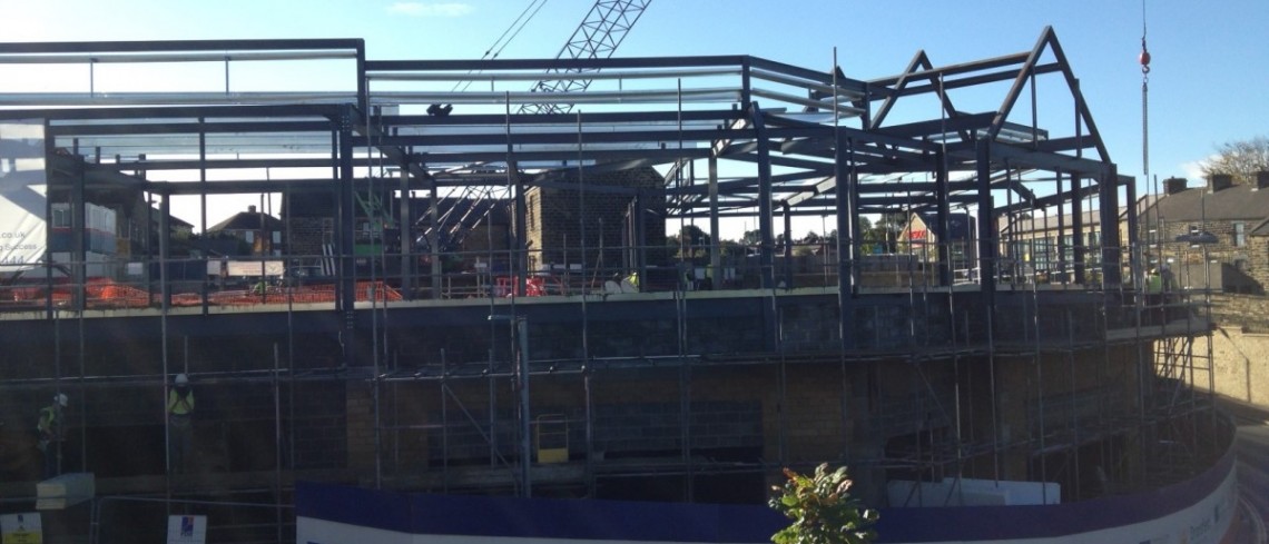 Contractors prepare to put roof in place at Penistone’s Gateway project